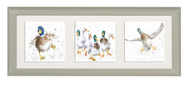A Trio Of Ducks - In Sage frame - Wrendale Designs