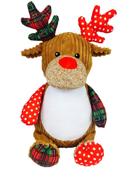 Harlequin Reindeer Personalised Christmas Cubby