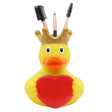 Rubber Holdys Duck with Greeting Heart By Lilalu