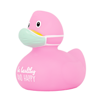 Corona Duck Light Pink "Be Healthy and Happy" - Design by Lilalu