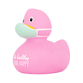 Corona Duck Light Pink "Be Healthy and Happy" - Design by Lilalu