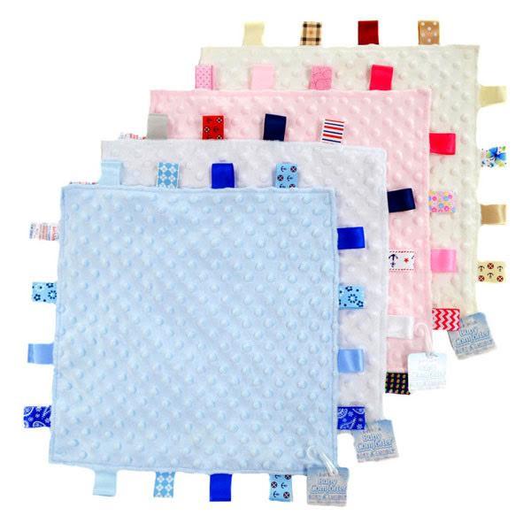 Baby comforter with tags online