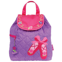 Ballet Shoes Styled Children's Quilted Personalised Backpack by Stephen Joseph