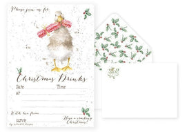 Christmas Drinks Invitation - Wrendale Designs