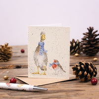 Christmas Scarves Enclosure Cards - Wrendale Designs
