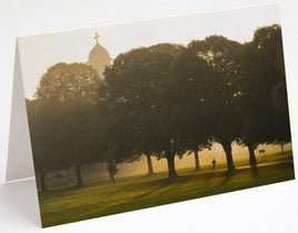 Early morning in the Quarry Blank Shrewsbury Greetings Card